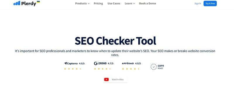 Plerdy SEO Checker Review