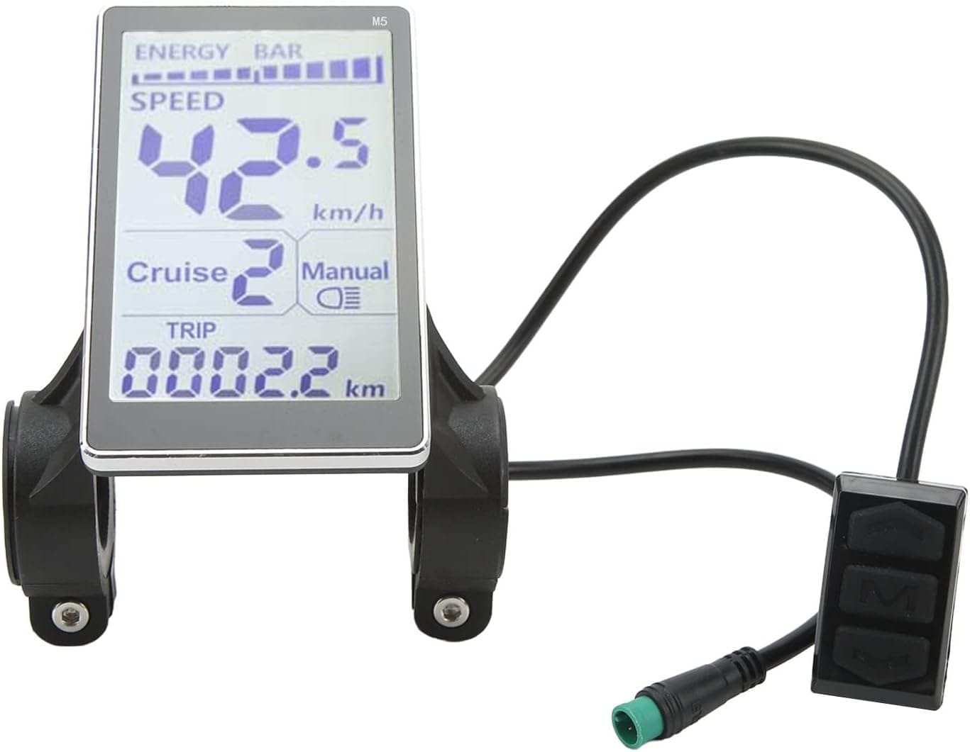 Amazon.com : Electric Bicycle LCD Display, 24V 36V 48V 60V Universal Electric LCD Display Meter Bike Computer, Waterproof 5 Pin Electric Scooter M5 LCD Panel Screen for 31.8 22.2mm Modification : Sports  Outdoors