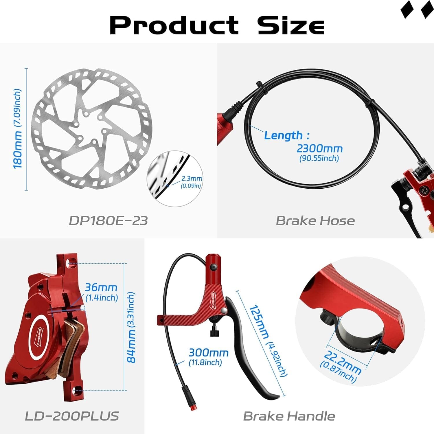 Read more about the article DYISLAND LD-200PLUS E-Bike Hydraulic Disc Brake Set Review