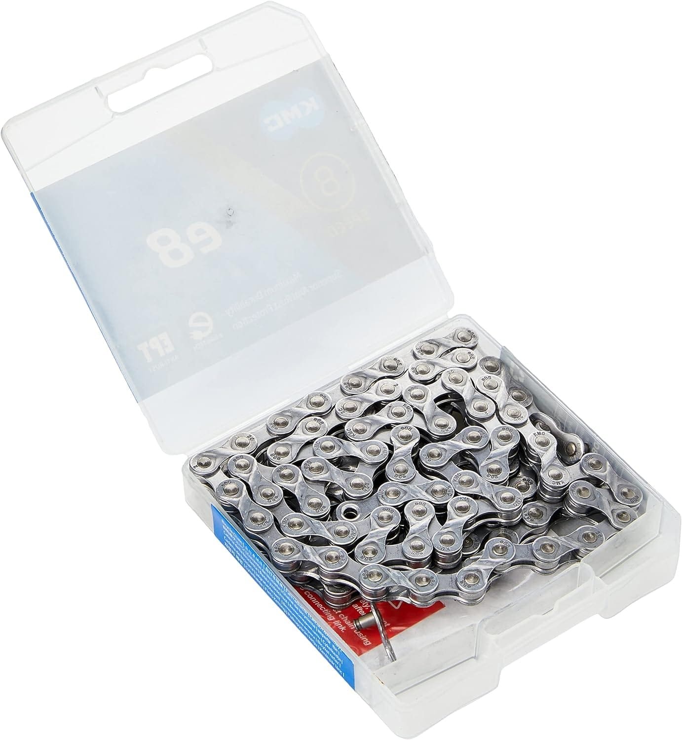 KMC Unisexs E8 EPT 8 Speed Chain, Dark Silver, 122 Links