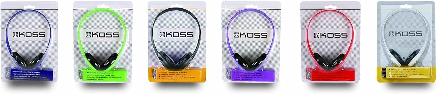 Koss KPH7 Lightweight Portable Headphone, Black