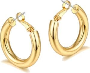 Read more about the article Sovesi Chunky Gold Hoop Earrings Review