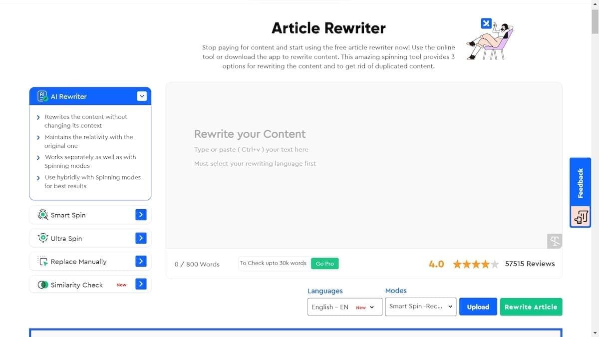 Article Rewriter Review