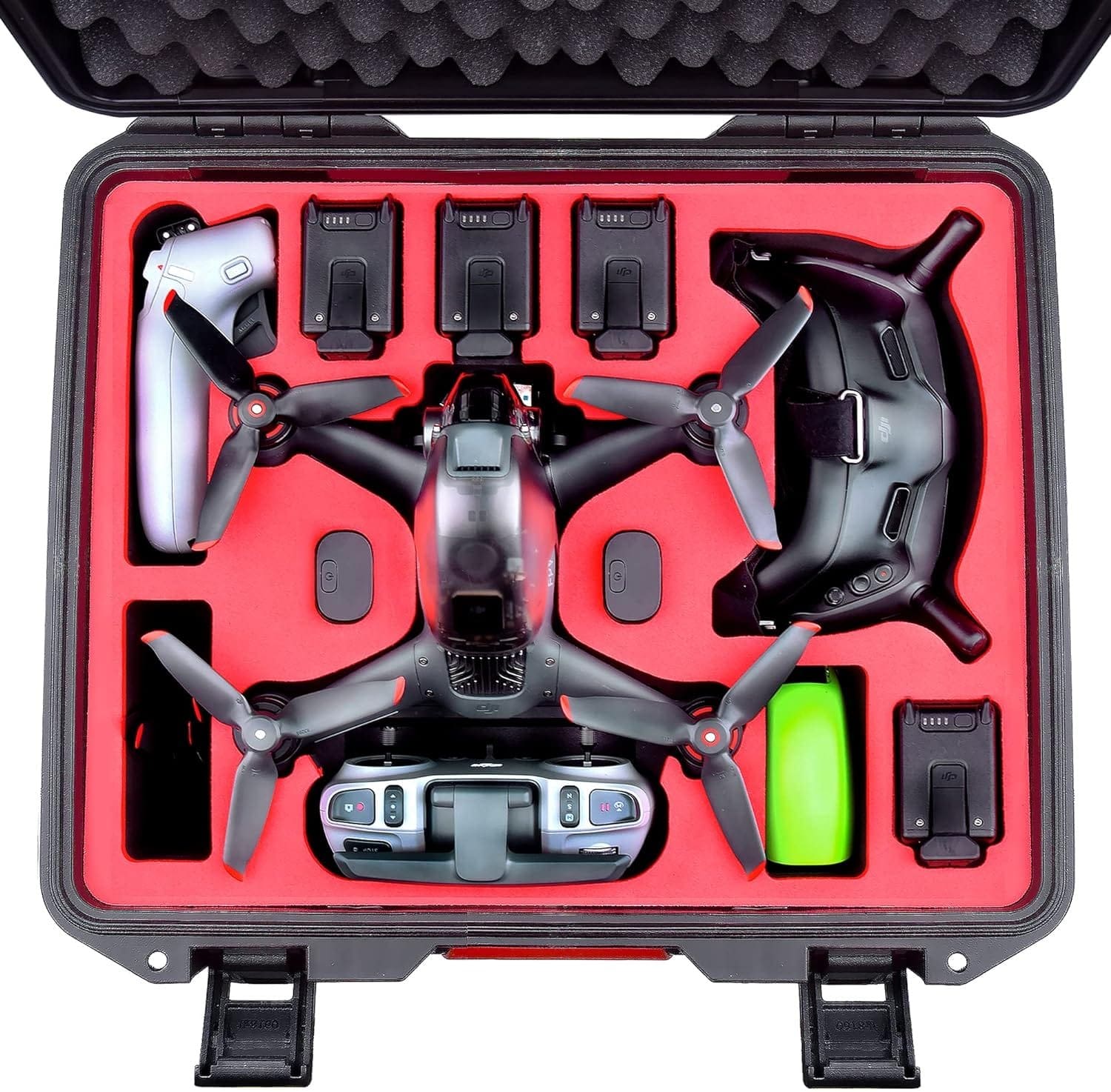 FPVtosky Professional Hard Case for DJI FPV [Case Only] - DJI FPV Drone Carrying Case Accessories - Fits 6 batteries - Keep Props On