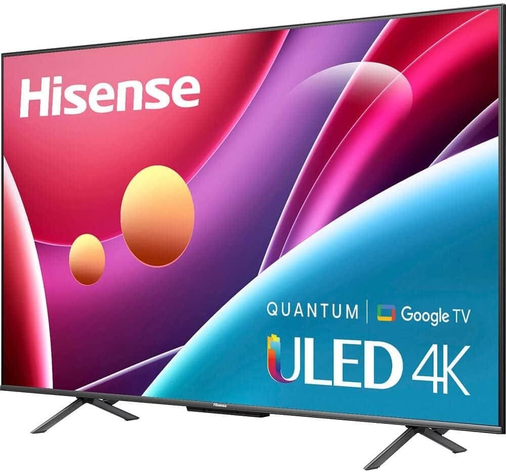 Hisense 65-Inch Class U6 Series Mini-LED ULED 4K UHD Google Smart TV (65U6K, 2023 Model) - QLED, Full Array Local Dimming, HDR 10+, VRR Game Mode, 240 Motion Rate, Alexa Compatibility