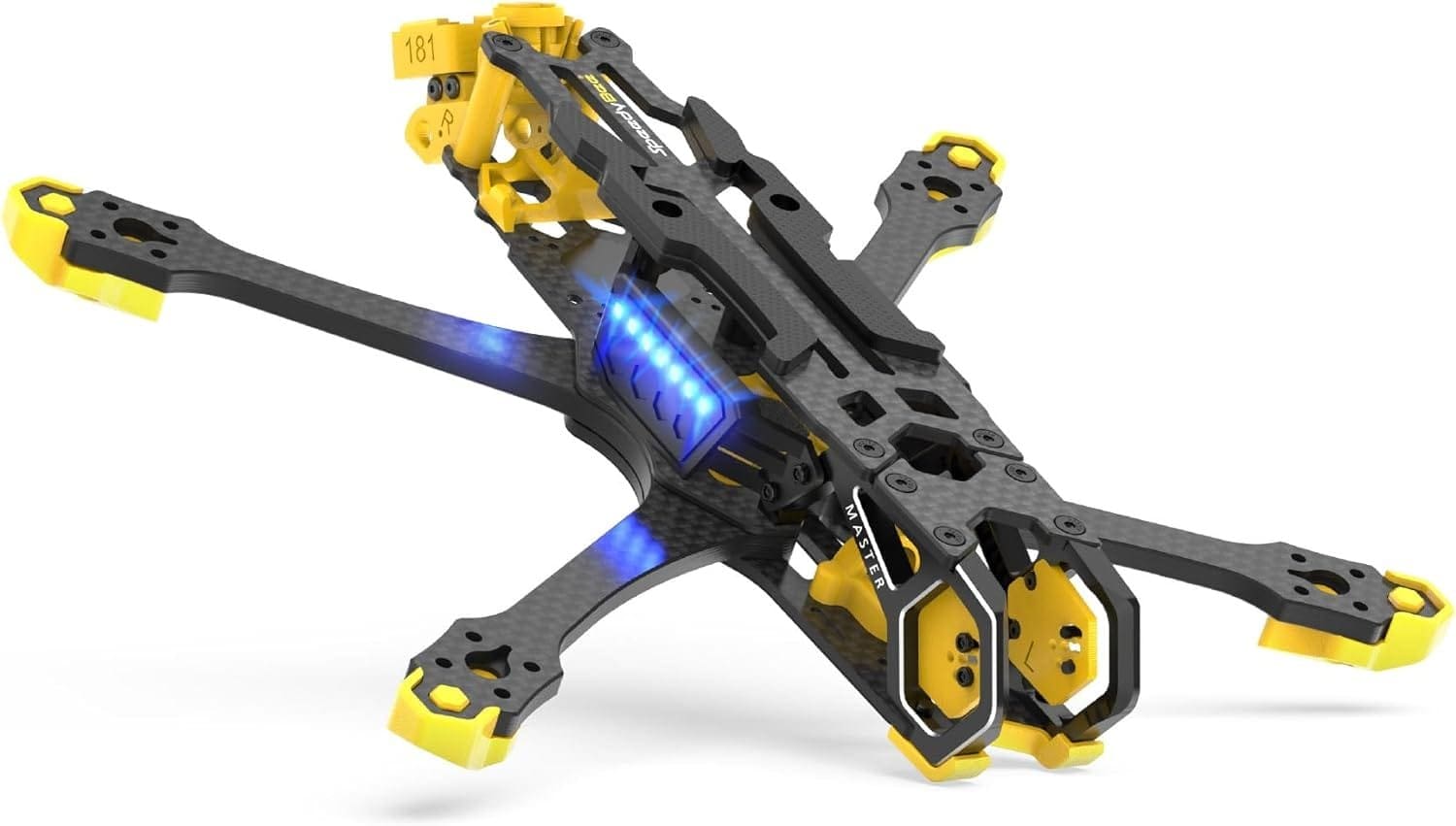 SpeedyBee Master 5 V2 Drone Frame - 226mm Wheelbase, Lightweight Design, Anti-Vibration Stack Structure, CNC Aluminum Alloy Head, Compatible with DJI O3 Air Unit, Ideal for Cinematic and Freestyle Flying