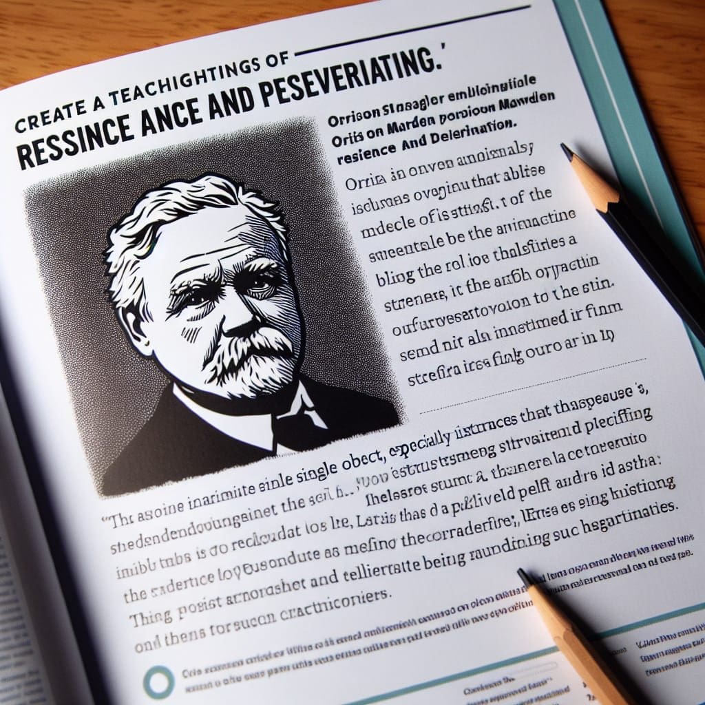 Read more about the article Building Resilience: Applying Orison Swett Marden’s Principles to Overcome Adversity