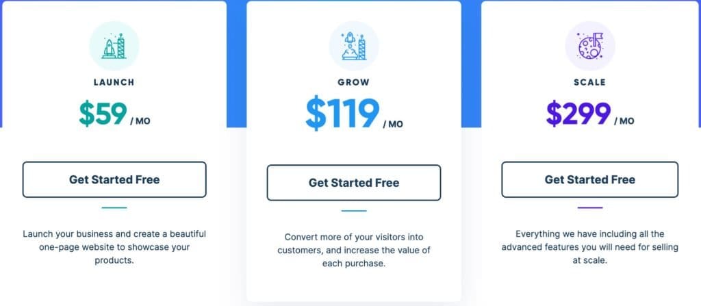 Comparing Launch Carts pricing plans to Shopify