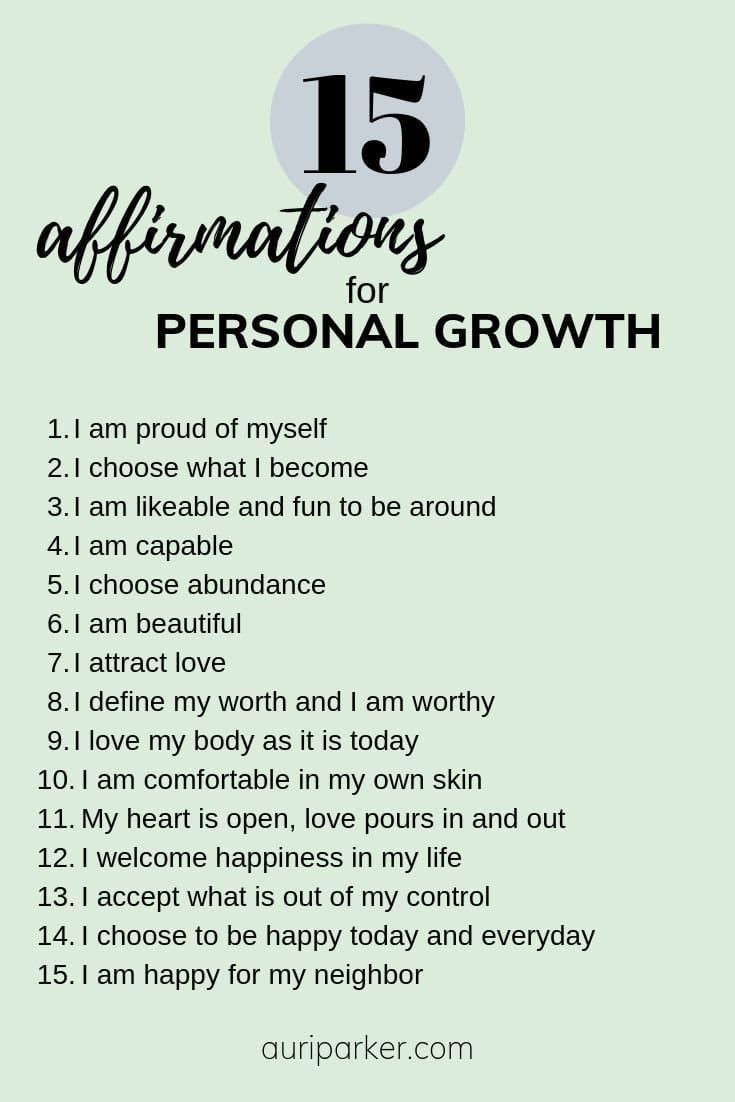 Powerful Affirmations for Personal Growth