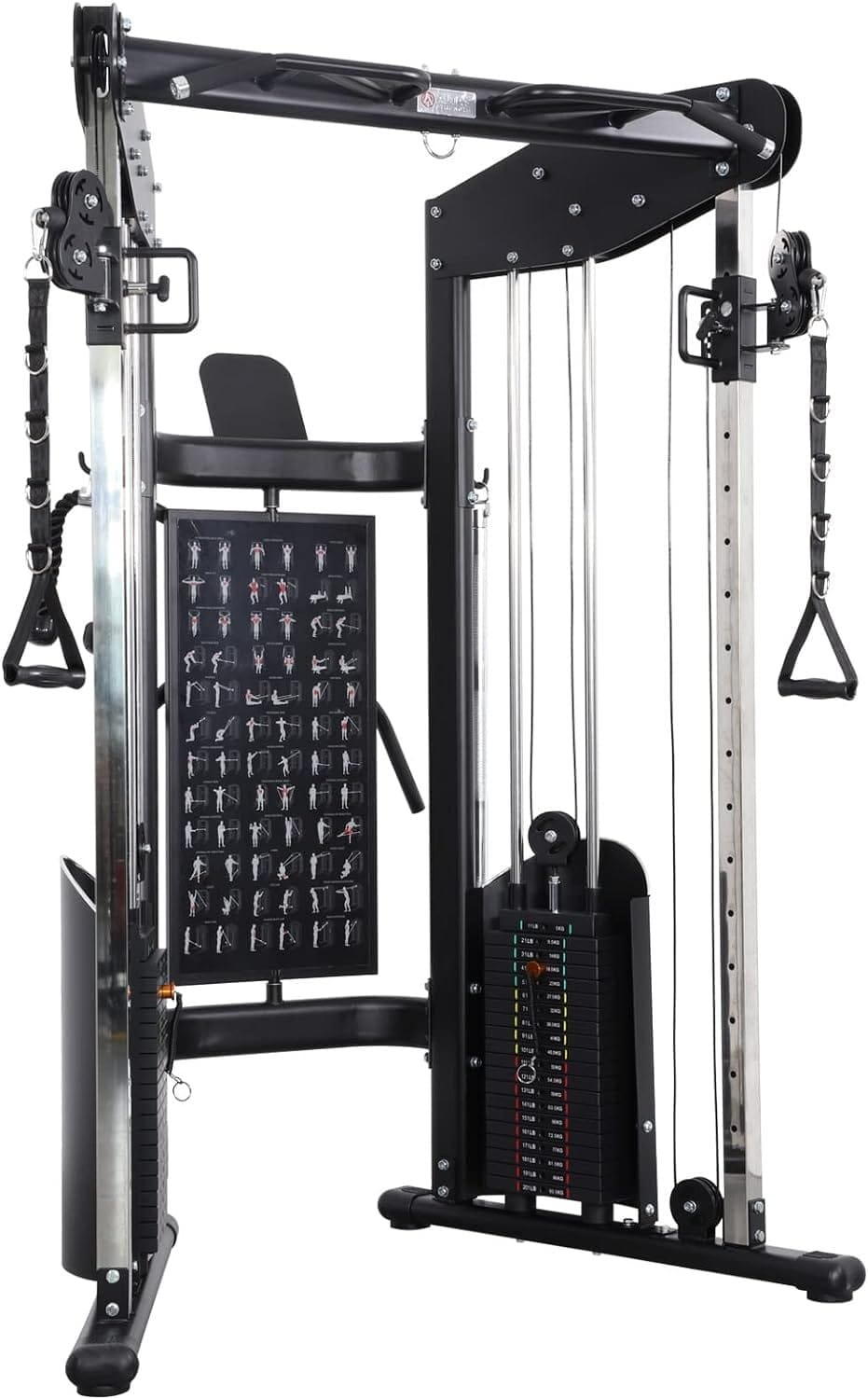 Altas Strength Function Trainer Home Gym Machine Pulley System 2000Lbs Cable Light Commercial Fitness Equipment Included Accessories 3073