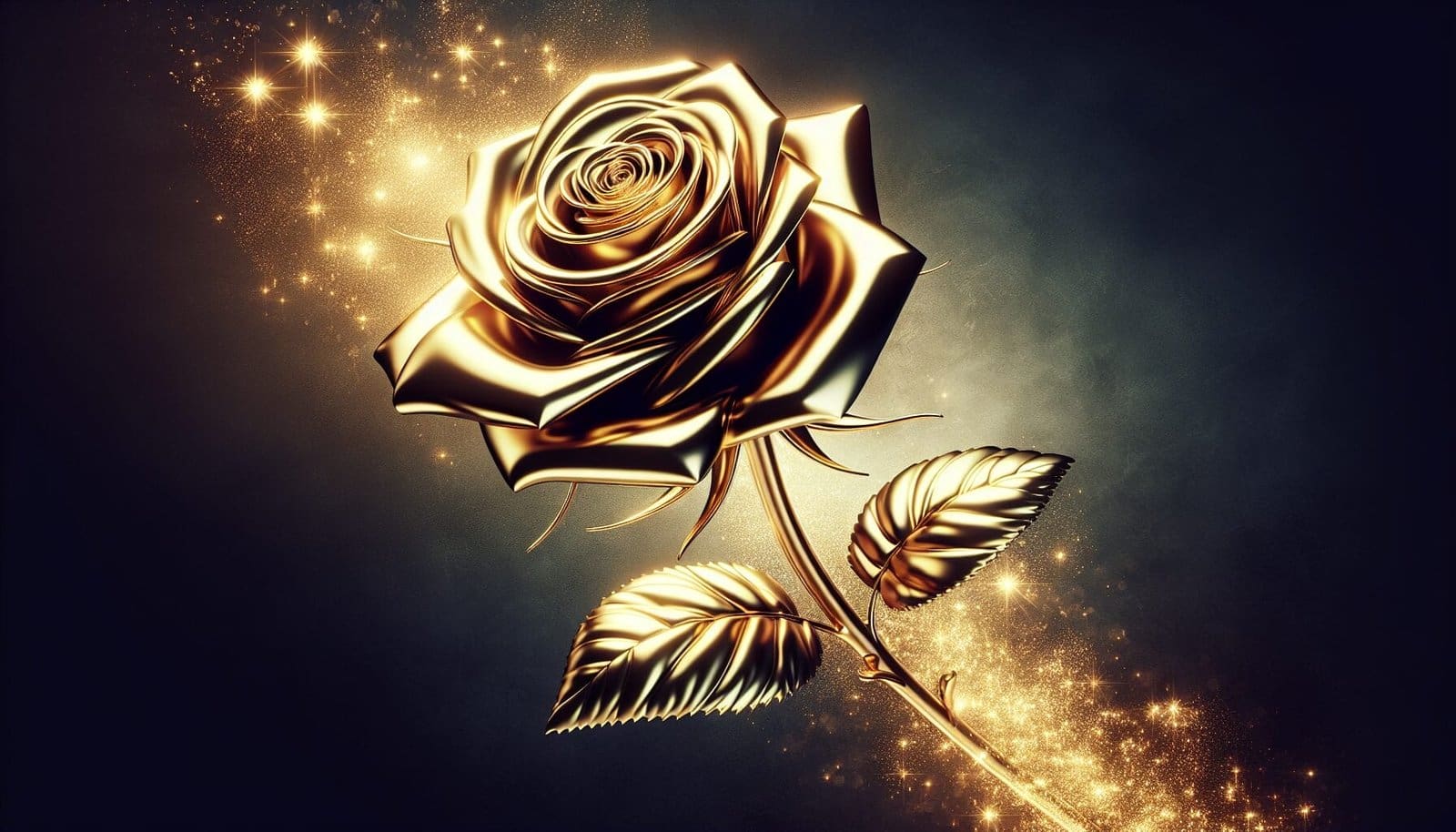 Elegant 24k Gold Rose Gift for Your Valued Client