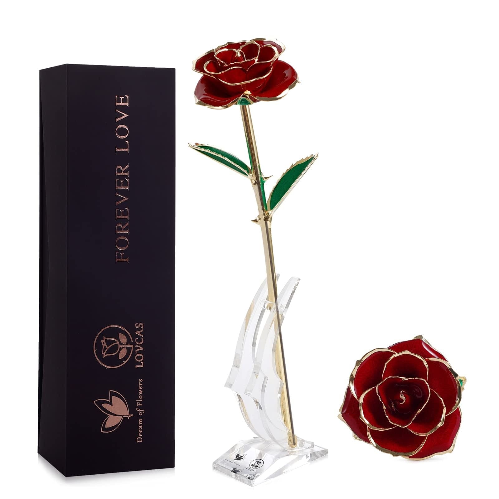 Exquisite 24k Gold Rose, the Perfect Gift for Your Fiancé