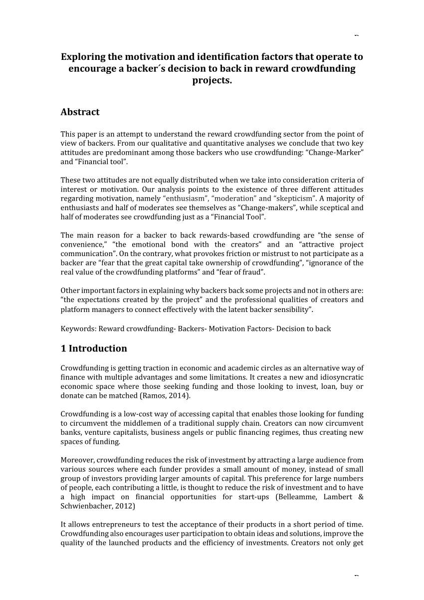 Read more about the article The Importance of Understanding Backer Expectations in Crowdfunding